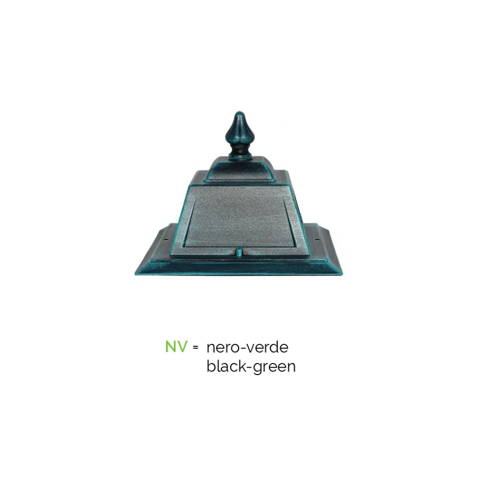 Vintage udendørs gulvlampe i aluminium Fremstillet i Italien - Doroty Viadurini