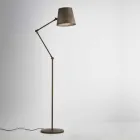 Lampe justerbar industrielle stil jord Reporter Il Fanale Viadurini