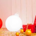 Indendørs eller udendørs dekorationslampe Rød, hvid julekugle - Pallastar Viadurini