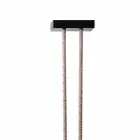 Grilli Snake lavet i Italien læder og metal design lampe Viadurini