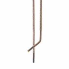 Grilli Snake lavet i Italien læder og metal design lampe Viadurini