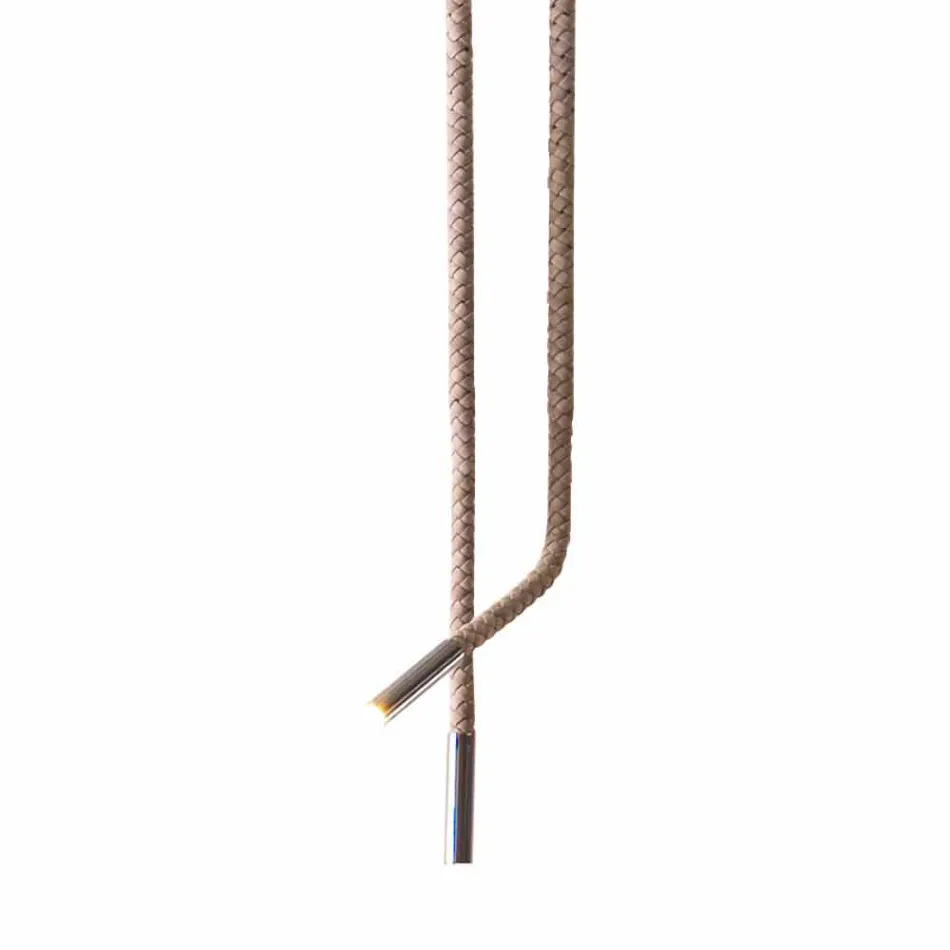 Grilli Snake lavet i Italien læder og metal design lampe Viadurini