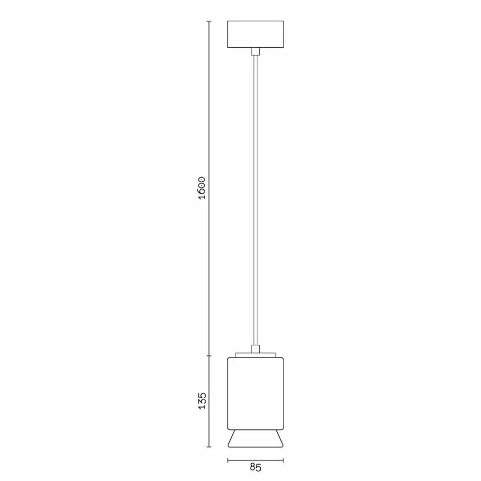 Suspension lampe i farvet keramik lavet i Italien Asien Viadurini