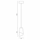 Designophængslampe i keramik fremstillet i Italien Asien Viadurini