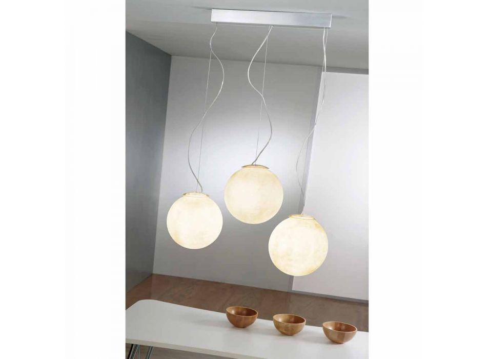 Suspension design lampe In-es.artdesign Tre Lune i nebulite Viadurini