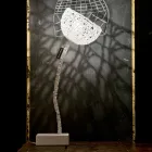 Borddesign lampe In-es.artdesign T2 tekstur fleksibel stilk Viadurini