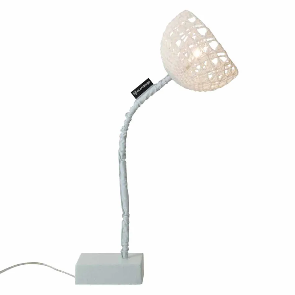 Borddesign lampe In-es.artdesign T2 tekstur fleksibel stilk Viadurini