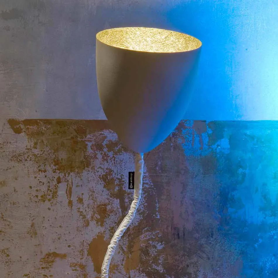 Design gulvlampe In-es.artdesign Blomst Malet beton Viadurini