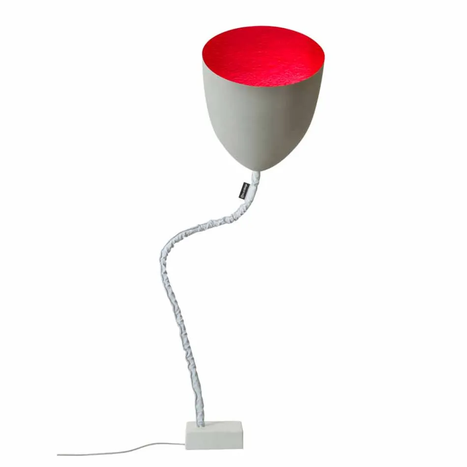 Design gulvlampe In-es.artdesign Blomst Malet beton Viadurini