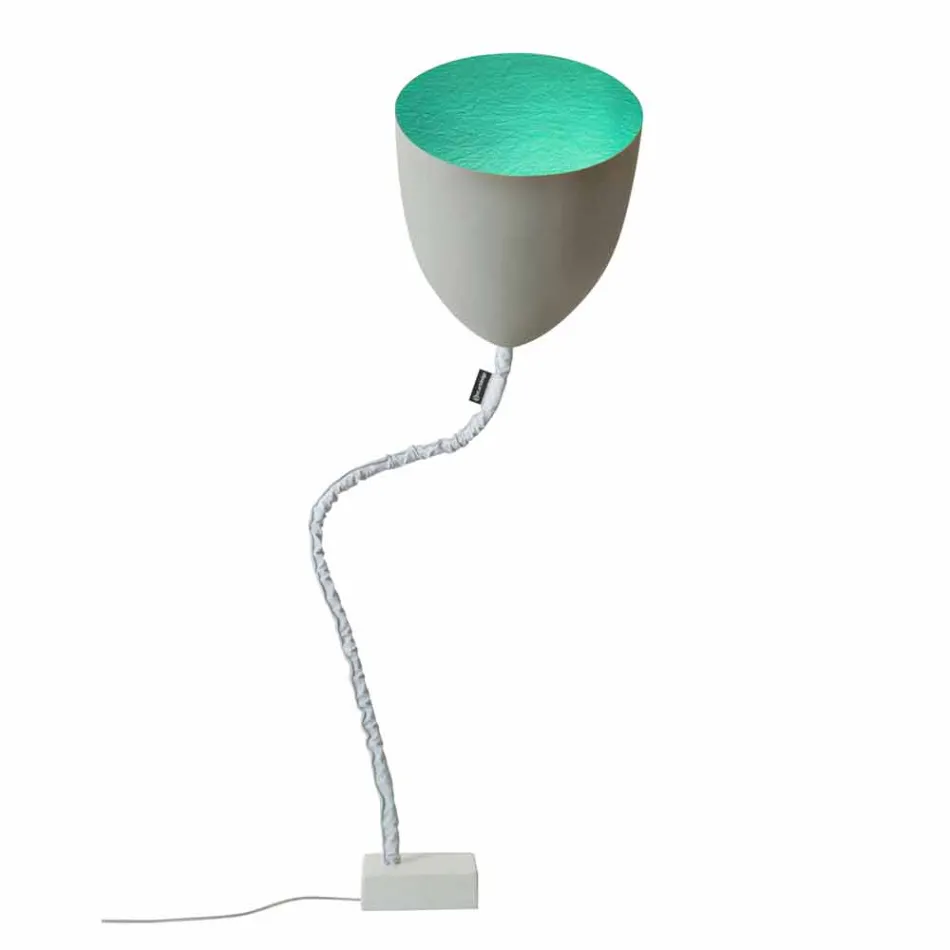 Design gulvlampe In-es.artdesign Blomst Malet beton Viadurini