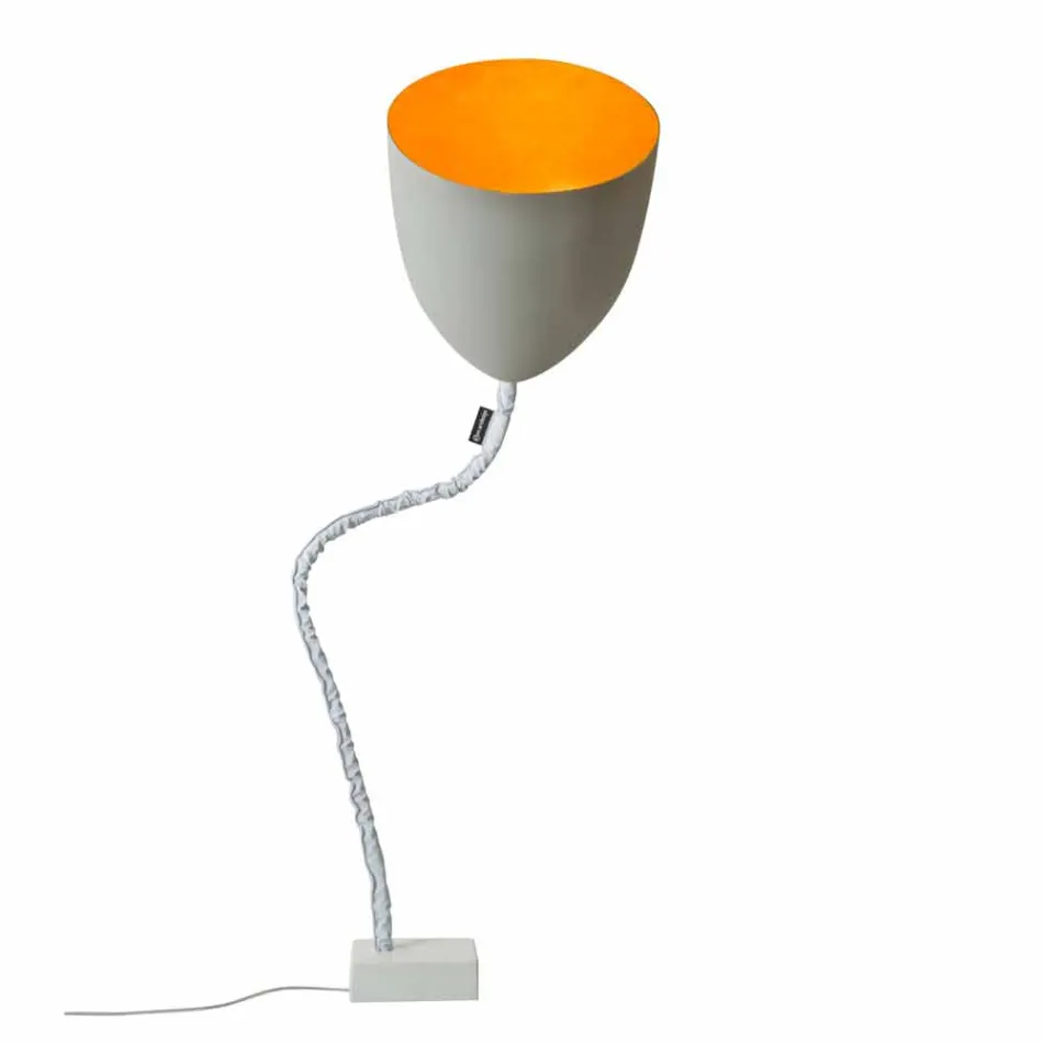 Design gulvlampe In-es.artdesign Blomst Malet beton Viadurini