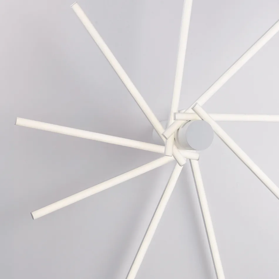 Designerlampe i glas og metal, fremstillet i Italien til stilfuld indretning - Idra Viadurini