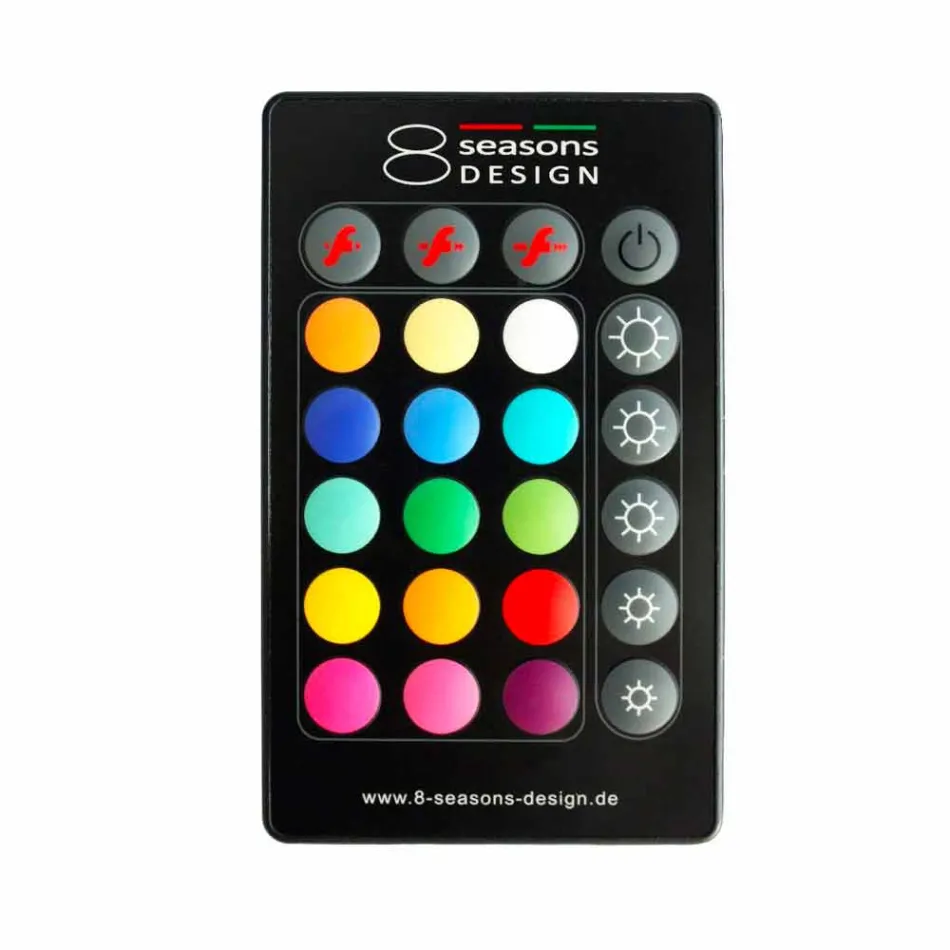 Moderne design lampe til indendørs eller udendørs i farvet plast - Fungostar Viadurini