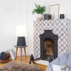 Moderne design lampe til indendørs eller udendørs i farvet plast - Fungostar Viadurini