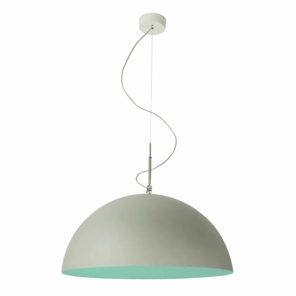 Suspended design lampe In-es.artdesign Halvmåne Cement maling Viadurini