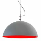 Suspended design lampe In-es.artdesign Halvmåne Cement maling Viadurini