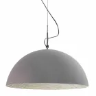 Suspended design lampe In-es.artdesign Halvmåne Cement maling Viadurini
