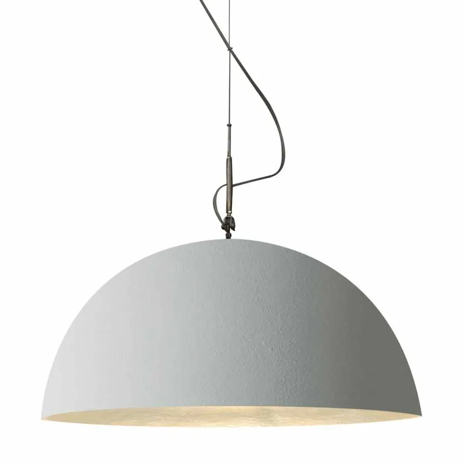 Suspended design lampe In-es.artdesign Halvmåne Cement maling Viadurini