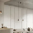 Dobbelt pendel i jern og glas Made in Italy - Overskyet Viadurini