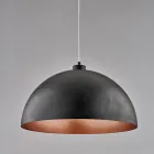 Elegant lampe i glas og metal, fremstillet i Italien til raffinerede interiører - Deneb Viadurini