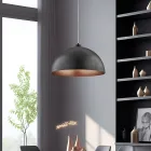 Elegant lampe i glas og metal, fremstillet i Italien til raffinerede interiører - Deneb Viadurini