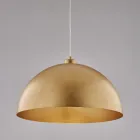 Elegant lampe i glas og metal, fremstillet i Italien til raffinerede interiører - Deneb Viadurini
