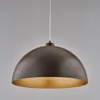 Elegant lampe i glas og metal, fremstillet i Italien til raffinerede interiører - Deneb Viadurini