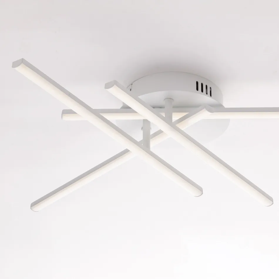 Elegant lampe i glas og metal, fremstillet i Italien til raffinerede interiører - Idra Viadurini