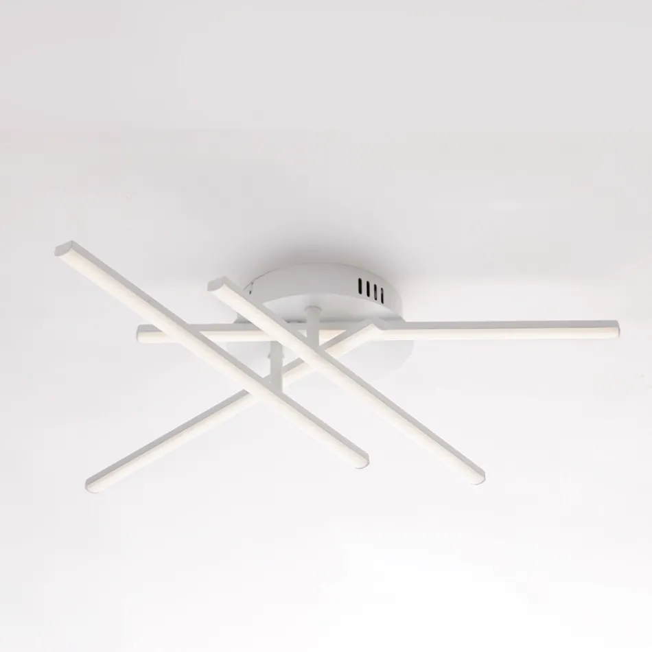 Elegant lampe i glas og metal, fremstillet i Italien til raffinerede interiører - Idra Viadurini