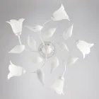 Elegant lampe i glas og metal, fremstillet i Italien til raffinerede interiører – Sirio Viadurini