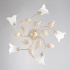 Elegant lampe i glas og metal, fremstillet i Italien til raffinerede interiører – Sirio Viadurini