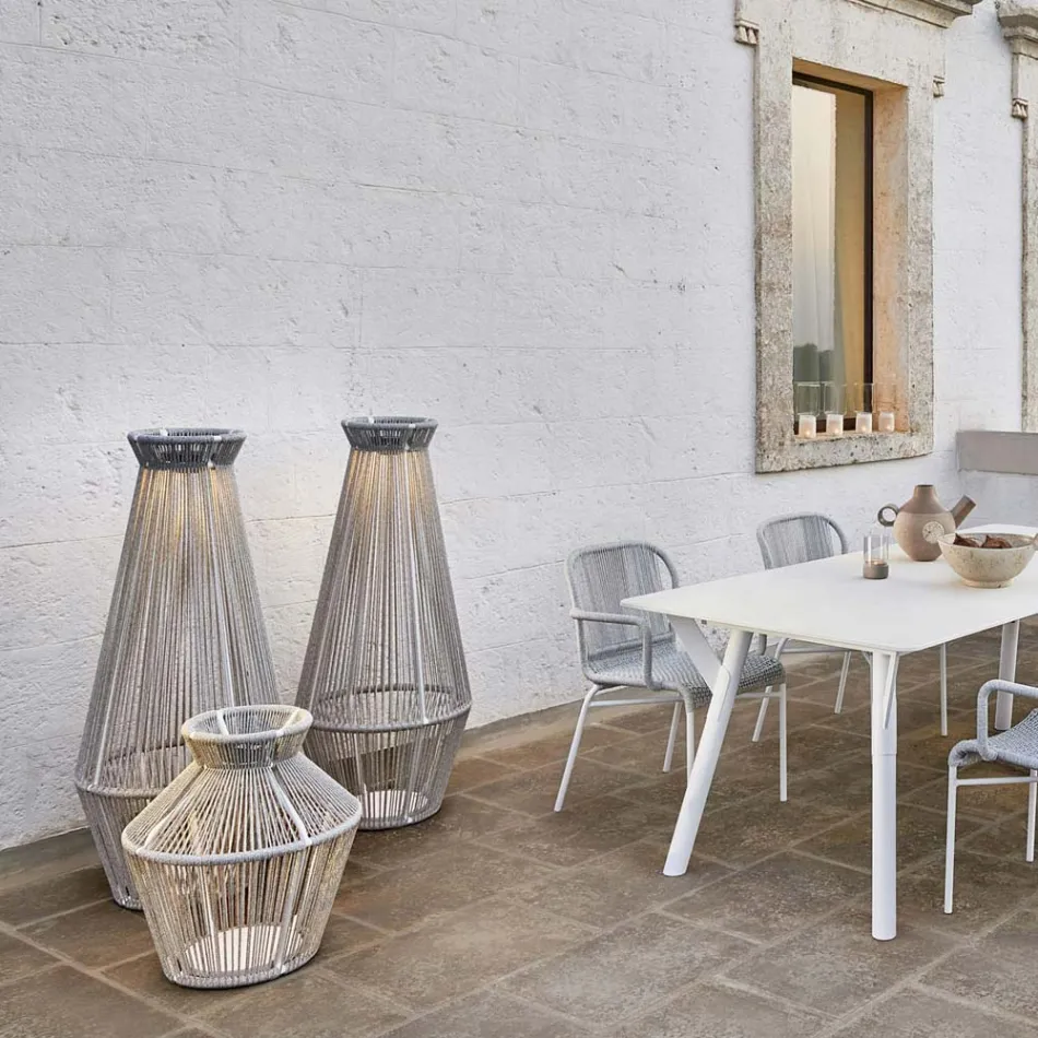 Havelampe i aluminium og fibre Made in Italy - Cricket af Varaschin Viadurini