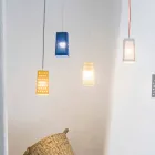 Suspended laprene lampe In-es.artdesign Cacio & Pepe 2 farvet Viadurini