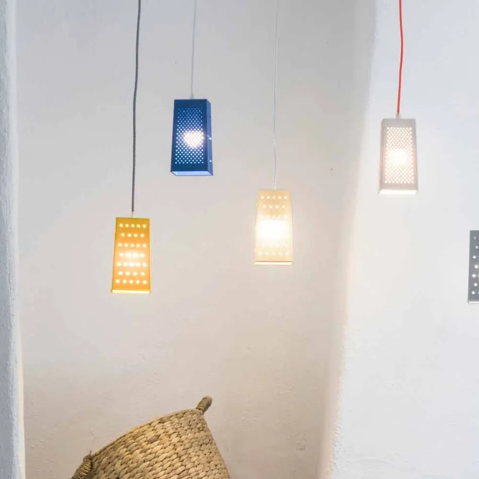 Suspended laprene lampe In-es.artdesign Cacio & Pepe 2 farvet Viadurini