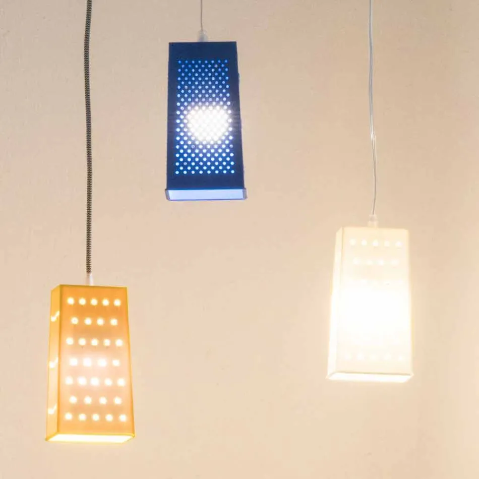 Suspended laprene lampe In-es.artdesign Cacio & Pepe 2 farvet Viadurini