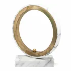 Lampe i hvid Carrara marmor og messing Made in Italy 2 Dimensions - Nazife Viadurini