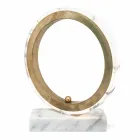 Lampe i hvid Carrara marmor og messing Made in Italy 2 Dimensions - Nazife Viadurini