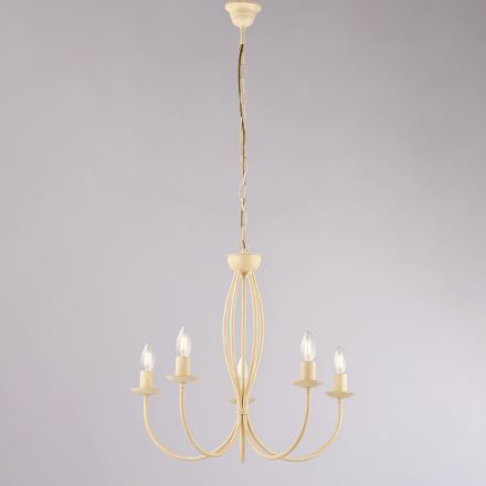 Shabby chic hvid metallampe til elegant indretning – Roccia Viadurini