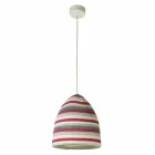 Nebulit og uld vedhæng lampe In.es.artdesign Flower Stripe Viadurini