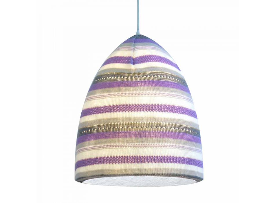 Nebulit og uld vedhæng lampe In.es.artdesign Flower Stripe Viadurini