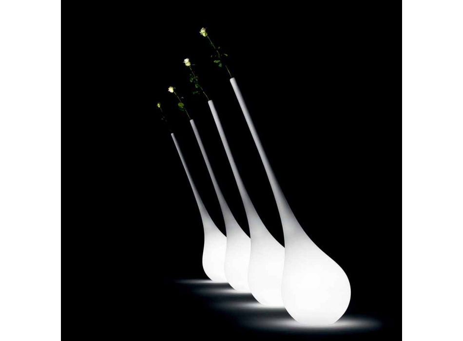 Design plastlampe med lysende blomstervase - ampul fra Myyour Viadurini
