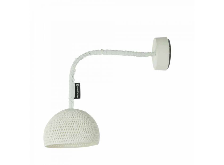 Harpiks og bomulds væglampe In-es.artdesign Moderne A1 tekstur Viadurini
