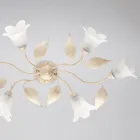 Lavet i Italien, glas- og metallampe til stilfulde møbler – Sirio Viadurini