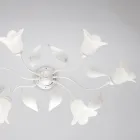 Lavet i Italien, glas- og metallampe til stilfulde møbler – Sirio Viadurini