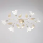 Lavet i Italien, glas- og metallampe til stilfulde møbler – Sirio Viadurini