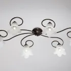 Lavet i Italien, glas- og metallampe til raffinerede interiører – Cometa Viadurini