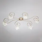 Lavet i Italien, glas- og metallampe til raffinerede interiører – Cometa Viadurini