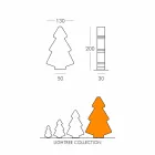 Tavle / gulv indvendig lampe Slide Lightree juletræ lavet i Italien Viadurini