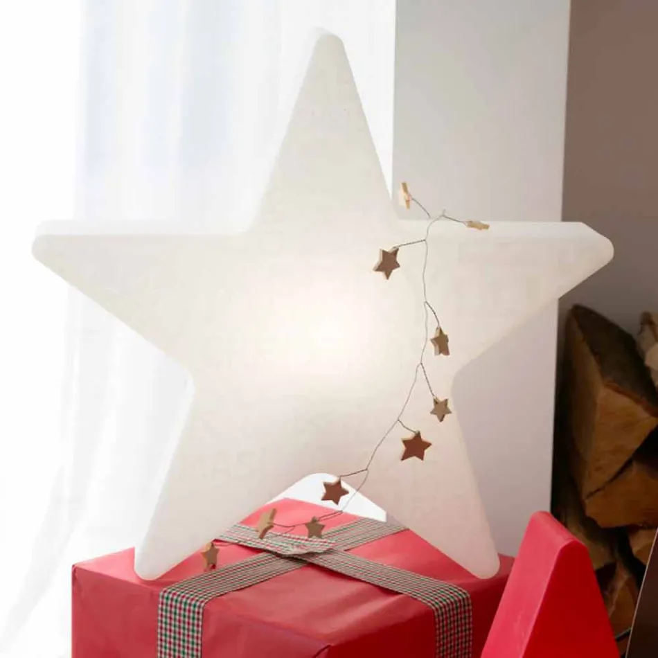 Indendørs eller udendørs hvide, røde eller grønne, sol- eller E27-lampe - Natalestar Viadurini