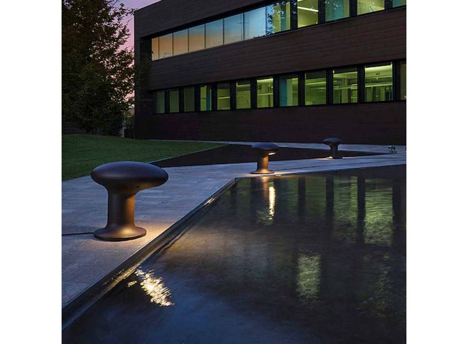 Led haven lampe i grå eller brun støbejern design - Bitta af Il Fanale Viadurini